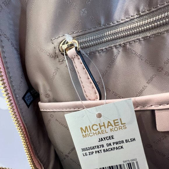 Michael Kors Jaycee Large Zip Pocket Backpack MK Pink - Picture 10 of 10